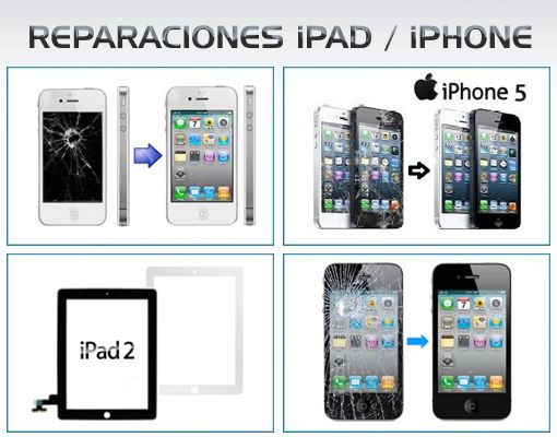 REPARACIONES DE iPAD y iPHONE